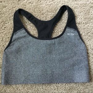 Gray Sports Bra